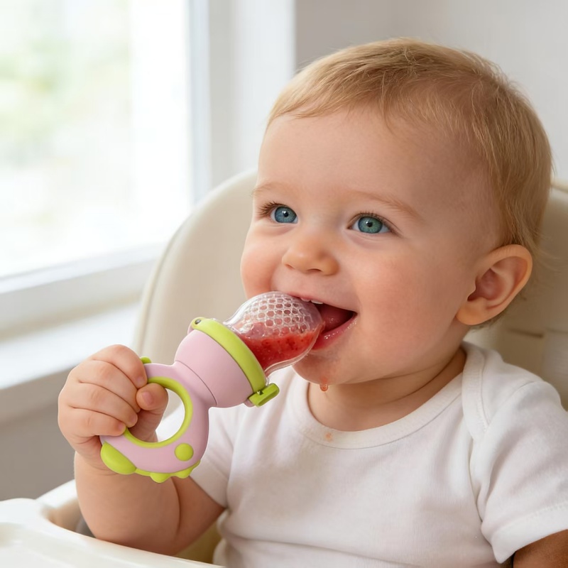Baby Food Bites - Cute animal rotating and pressing baby