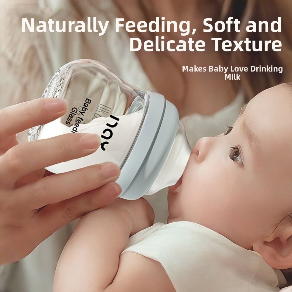 Baby Food Nutrition - Glass Baby Bottle Anti-flatulence Anti Choking