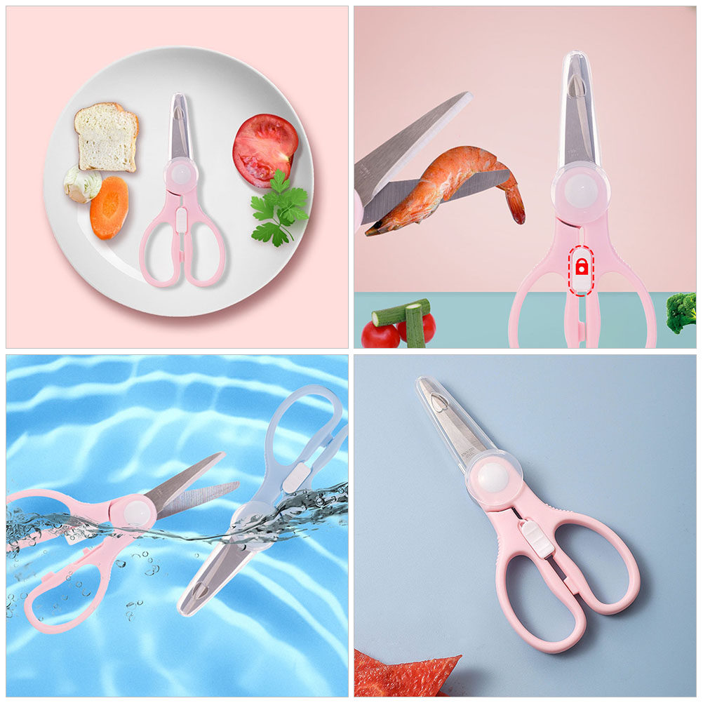 Baby Food Scissors - Baby Food Scissors Portable Stainless Steel