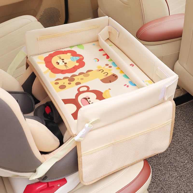 Baby Food For Travelling - Cartoon Kids Car Seat Tray Table