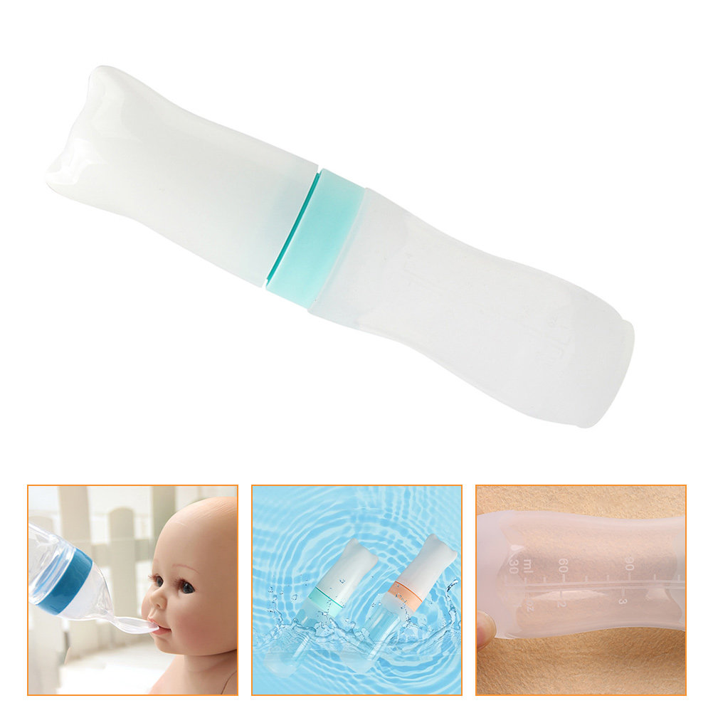 Baby Food For Travelling - 120Ml Silicone Rice Cereal Spoon Bottle