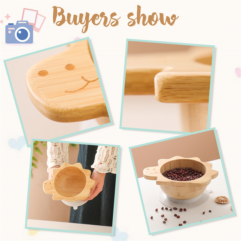 Baby Wooden Tableware Set Dino - Baby Food Dinner บทวิจารณ์และราคา