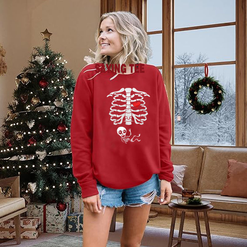 Maternity Halloween Skeleton T - Food Baby X Ray บทวิจารณ์และราคา
