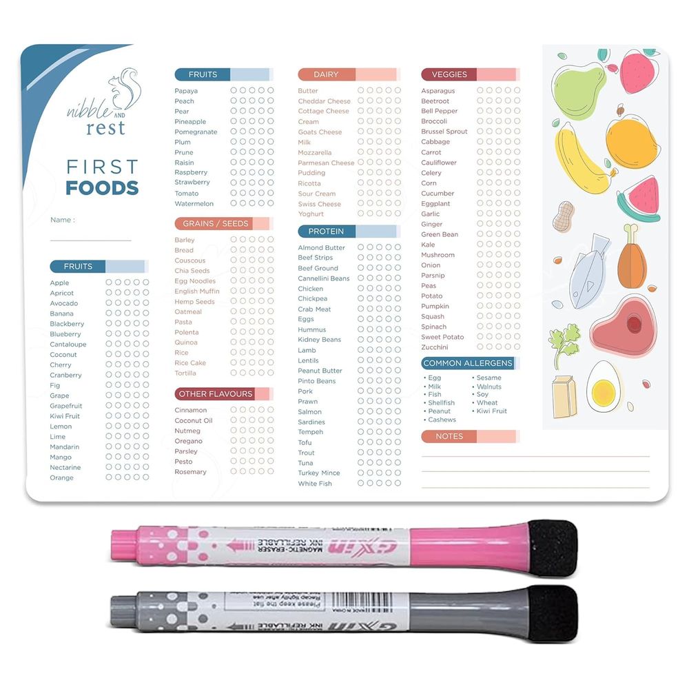 Infant's First Foods Ridge Mag - Baby Food Checklist บทวิจารณ์และราคา