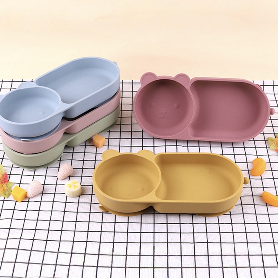 Baby Silicone Suction Cup Bowl - Baby Food Nutrition บทวิจารณ์และราคา
