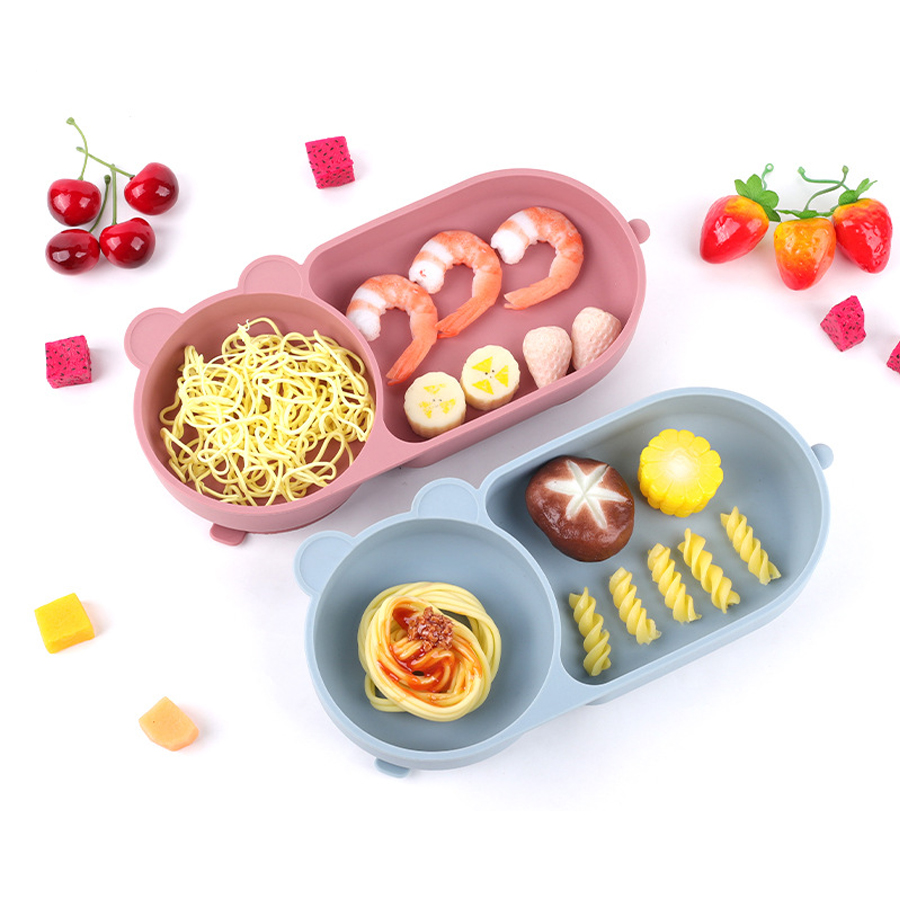 Baby Silicone Suction Cup Bowl - Baby Food Nutrition บทวิจารณ์และราคา