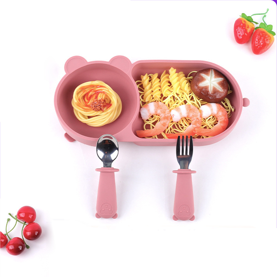 Baby Silicone Suction Cup Bowl - Baby Food Nutrition บทวิจารณ์และราคา