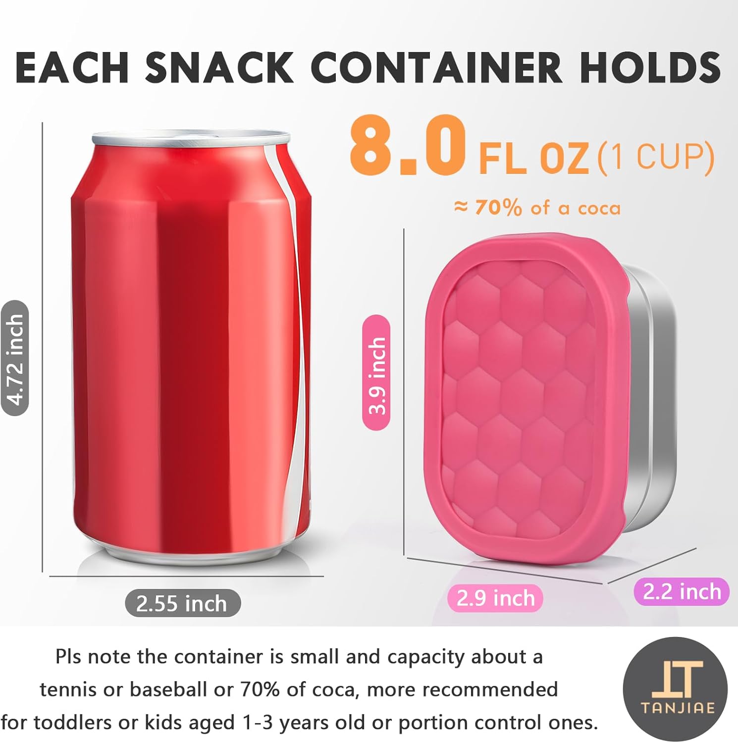 Tanjiae Small (1 CUP) Stainles - Snack Cup Toddler บทวิจารณ์และราคา