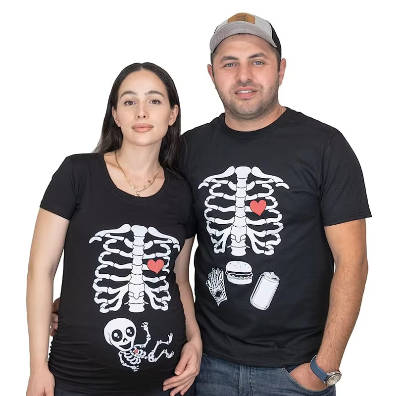 Halloween Skeleton T-Shirts Co - Food Baby X Ray บทวิจารณ์และราคา
