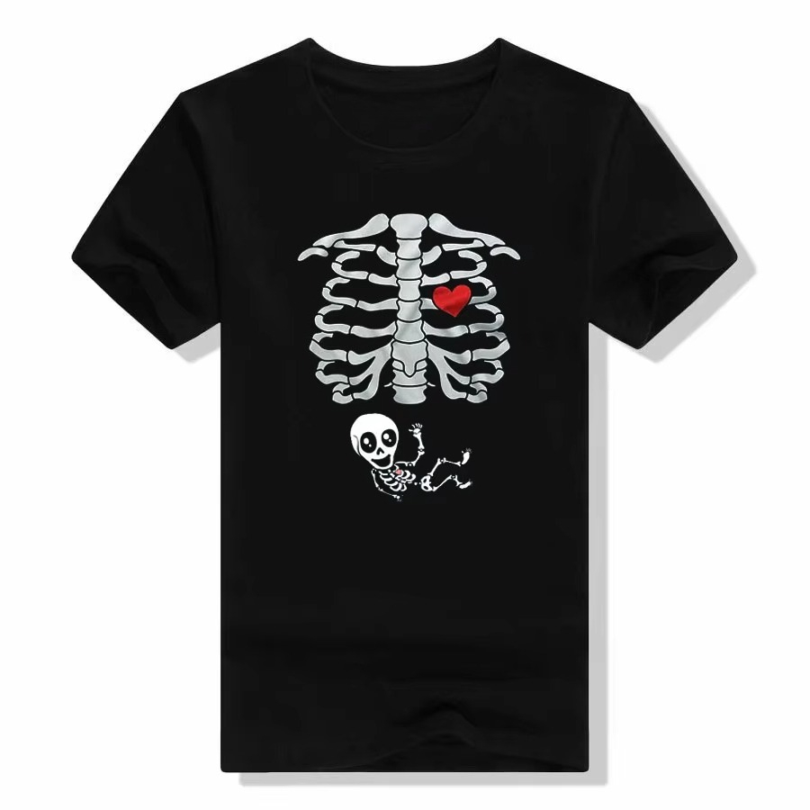 Halloween Skeleton T-Shirts Co - Food Baby X Ray บทวิจารณ์และราคา