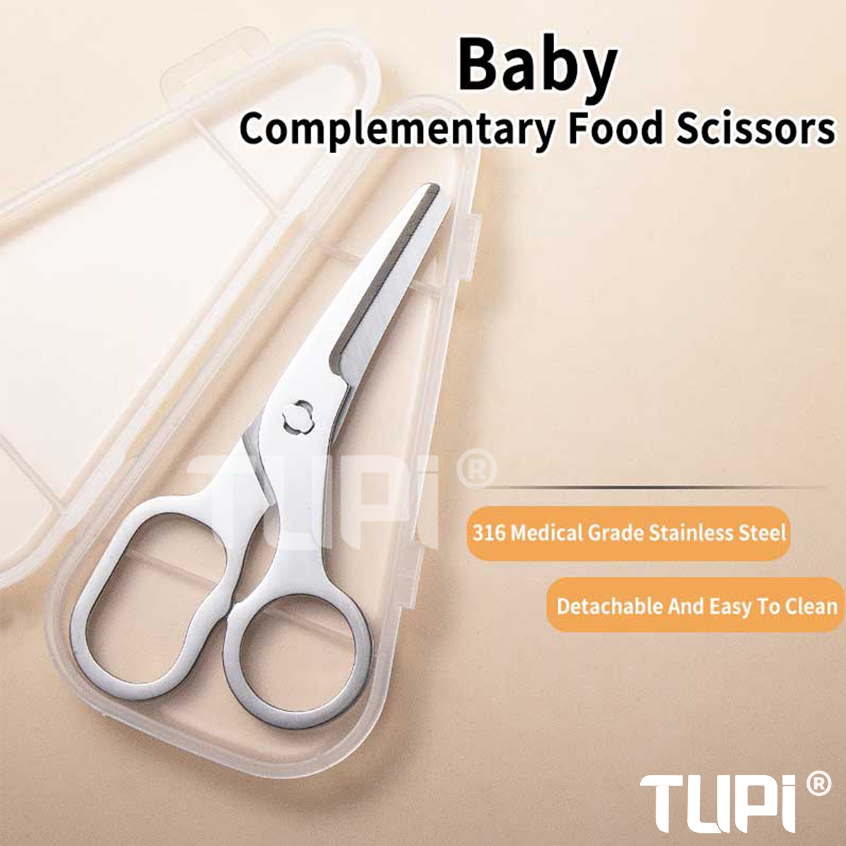 TUPI Detachable Blades Baby Fo - Baby Food Scissors บทวิจารณ์และราคา