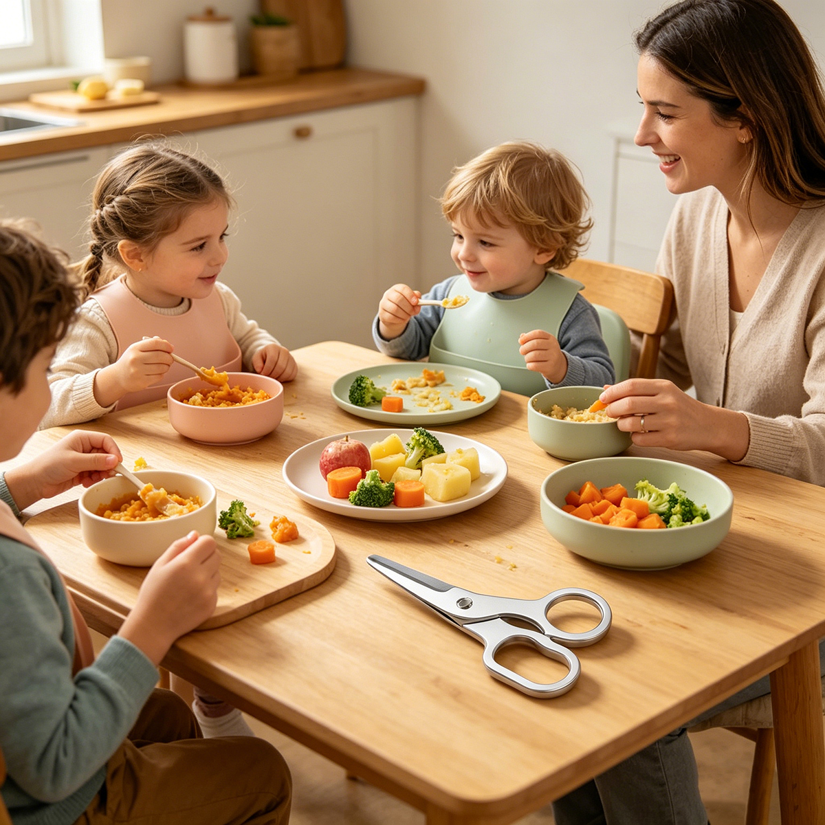 Multi functional food scissors - Baby Food Scissors บทวิจารณ์และราคา