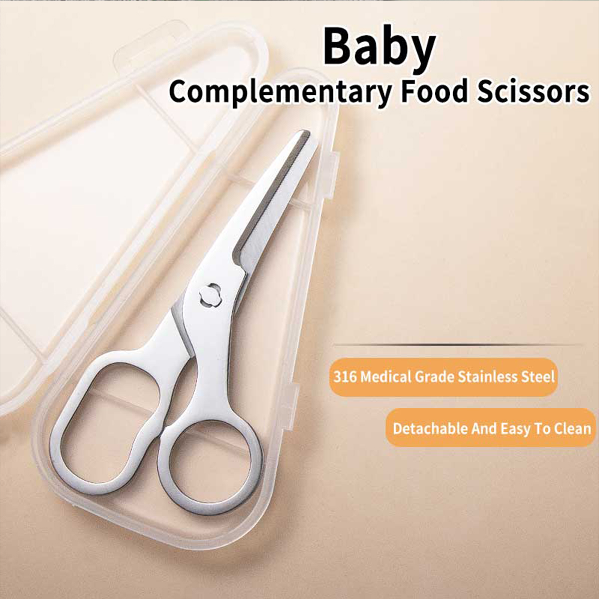 Multi functional food scissors - Baby Food Scissors บทวิจารณ์และราคา
