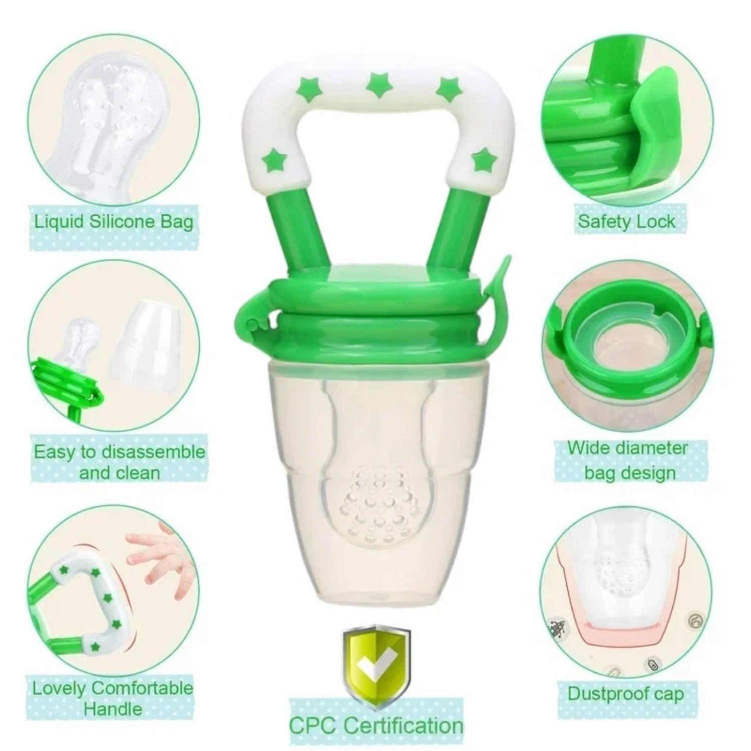 Baby Fruit Food Feeder/pacifie - Baby Food Bites บทวิจารณ์และราคา