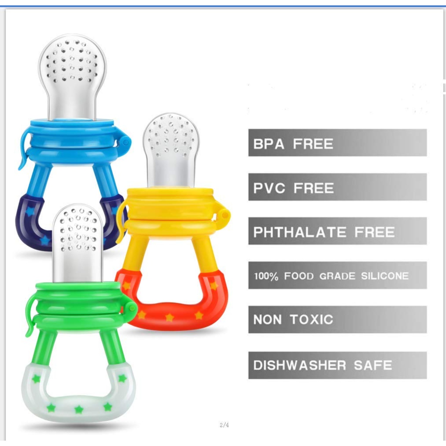 Baby Fruit Food Feeder/pacifie - Baby Food Bites บทวิจารณ์และราคา
