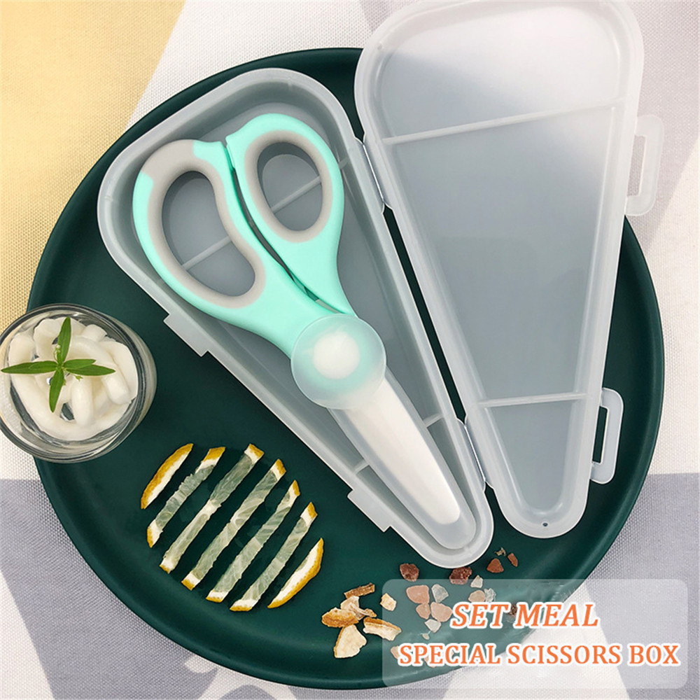 Portable Ceramic Scissors Baby - Baby Food Scissors บทวิจารณ์และราคา