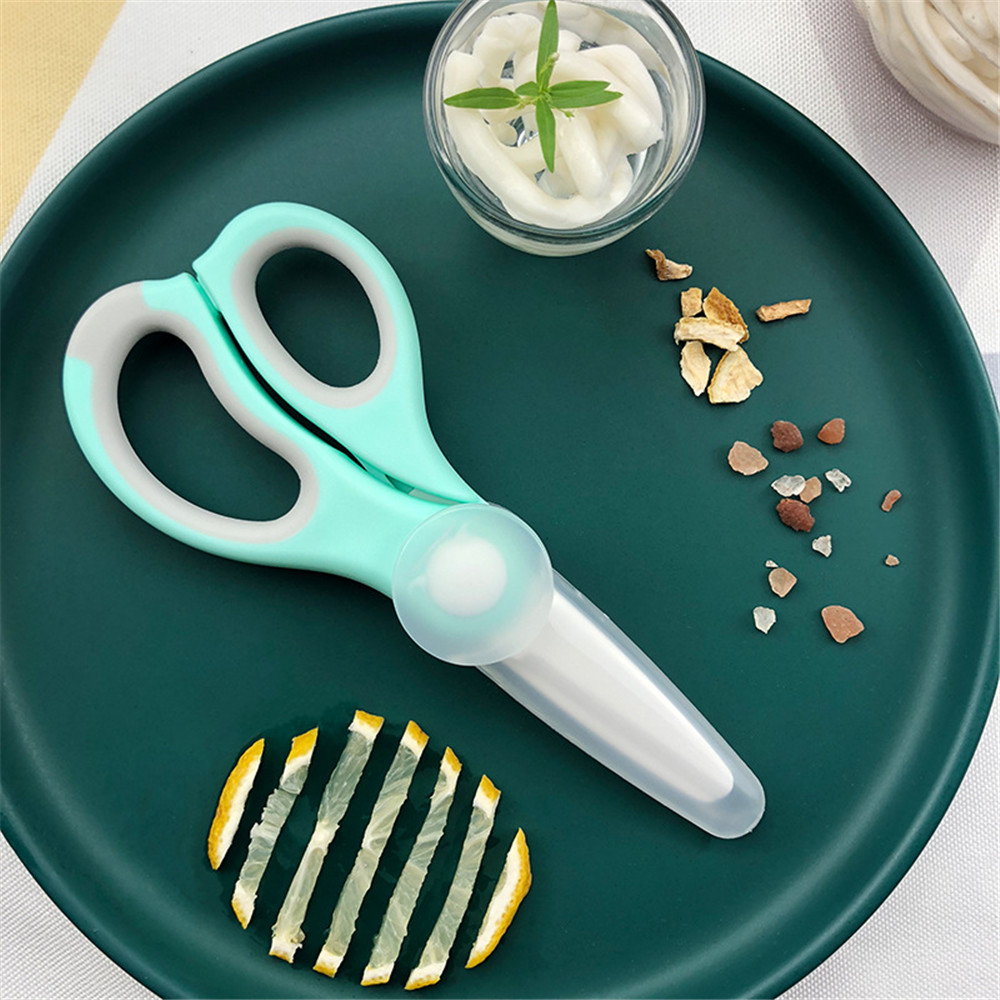 Portable Ceramic Scissors Baby - Baby Food Scissors บทวิจารณ์และราคา