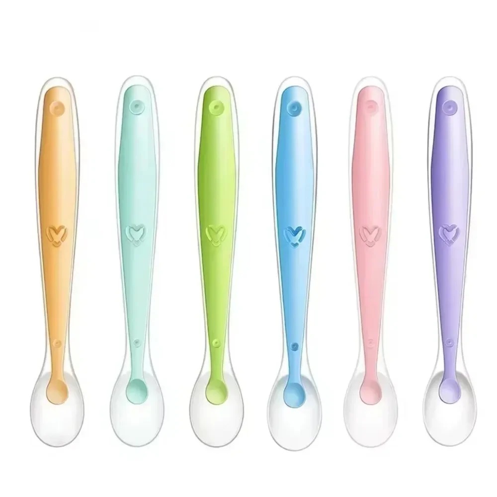 2/1pcs Silicone Spoon for Baby - Baby Food Feeder บทวิจารณ์และราคา