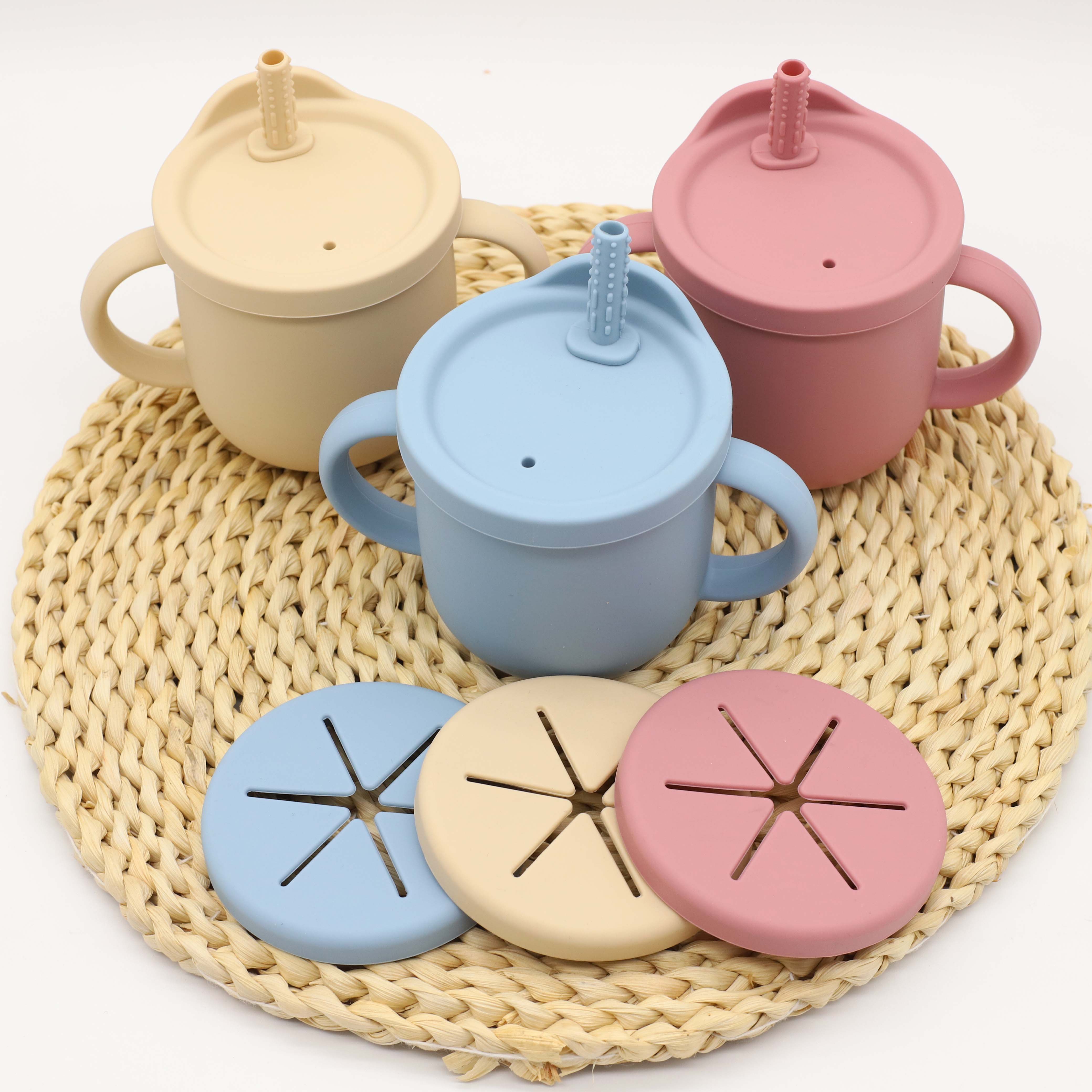 9pcs baby silicone tableware s - Snack Cup Toddler บทวิจารณ์และราคา