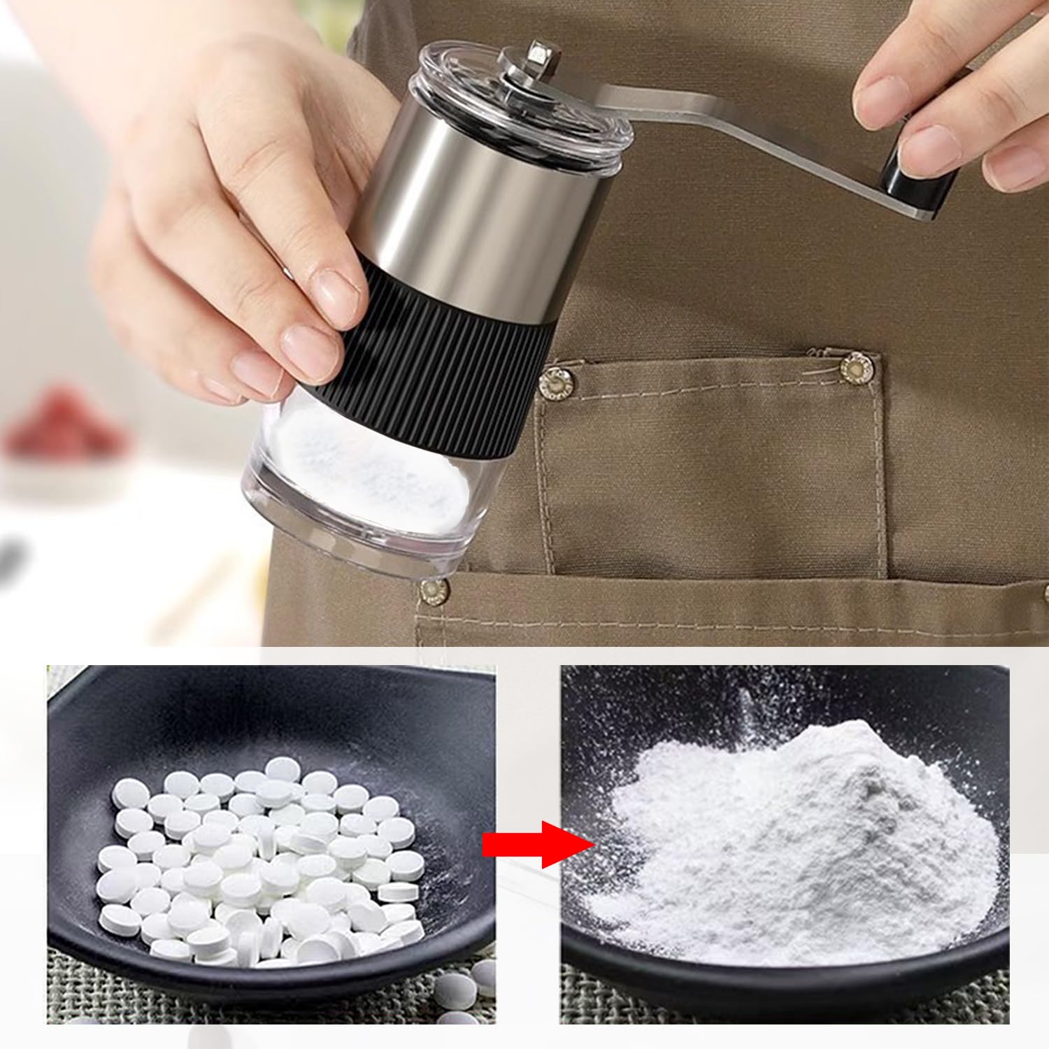 Pill Crusher with Pill Cutter  - Baby Food Scissors บทวิจารณ์และราคา