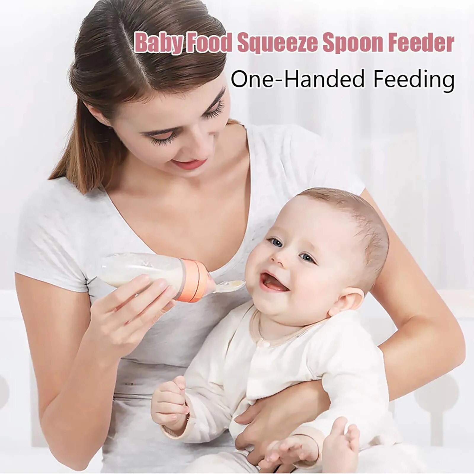 Depressible Silicone Bottle Fe - Baby Food Feeder บทวิจารณ์และราคา
