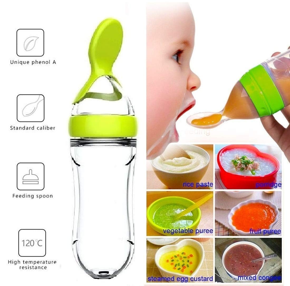 Squeezing Feeding Bottle Cup S - Baby Food Feeder บทวิจารณ์และราคา