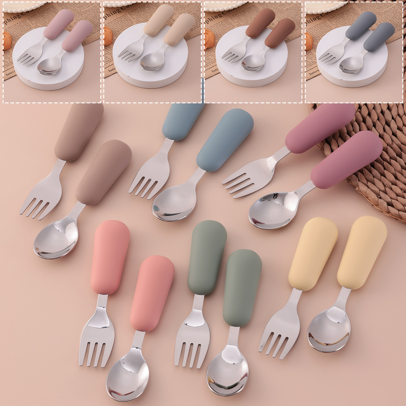Color Kids 2PCS Stainless Stee - Baby Food Feeder บทวิจารณ์และราคา