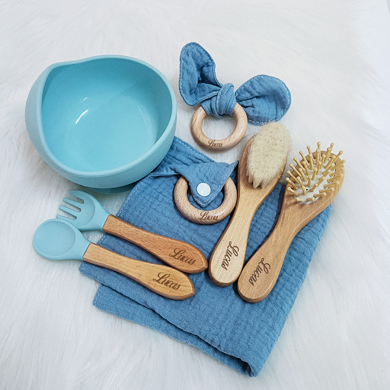 7PCS/Set Personalized Name Bab - Baby Food Feeder บทวิจารณ์และราคา