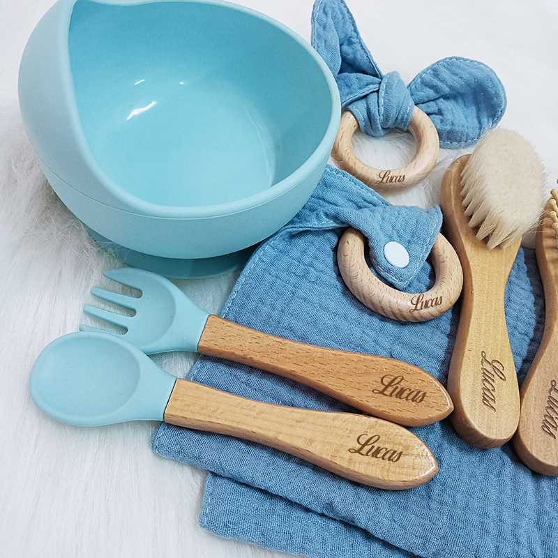 7PCS/Set Personalized Name Bab - Baby Food Feeder บทวิจารณ์และราคา