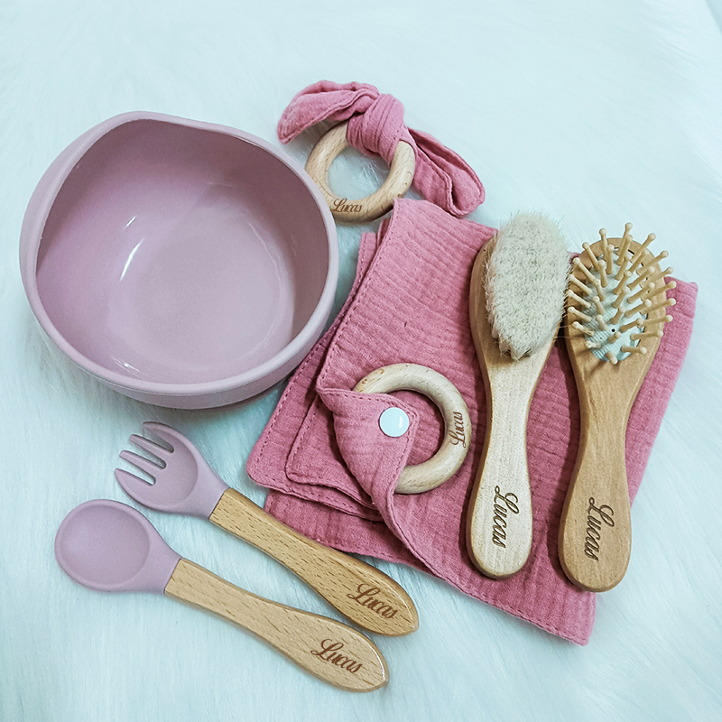 7PCS/Set Personalized Name Bab - Baby Food Feeder บทวิจารณ์และราคา