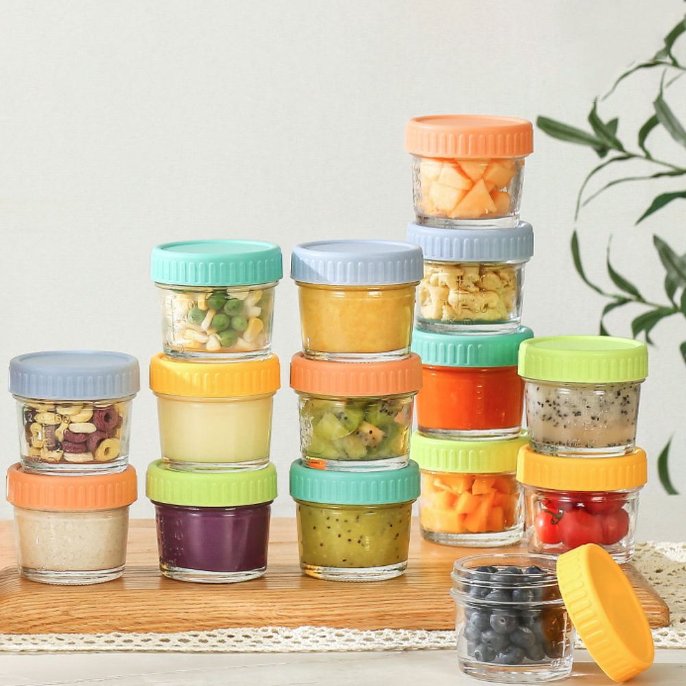 6pcs Glass Baby Food Jar Reusa - Baby Food Glass บทวิจารณ์และราคา