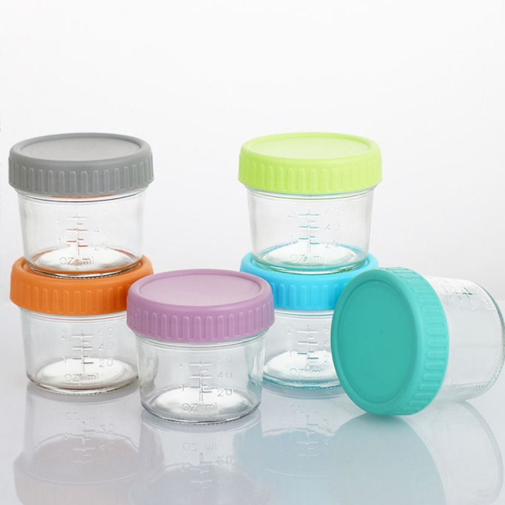 6pcs Glass Baby Food Jar Reusa - Baby Food Glass บทวิจารณ์และราคา