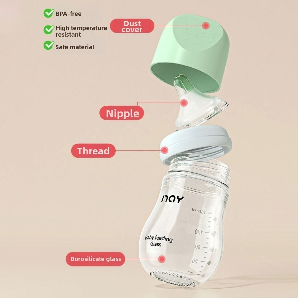 Glass Baby Bottle Anti-flatule - Baby Food Nutrition บทวิจารณ์และราคา
