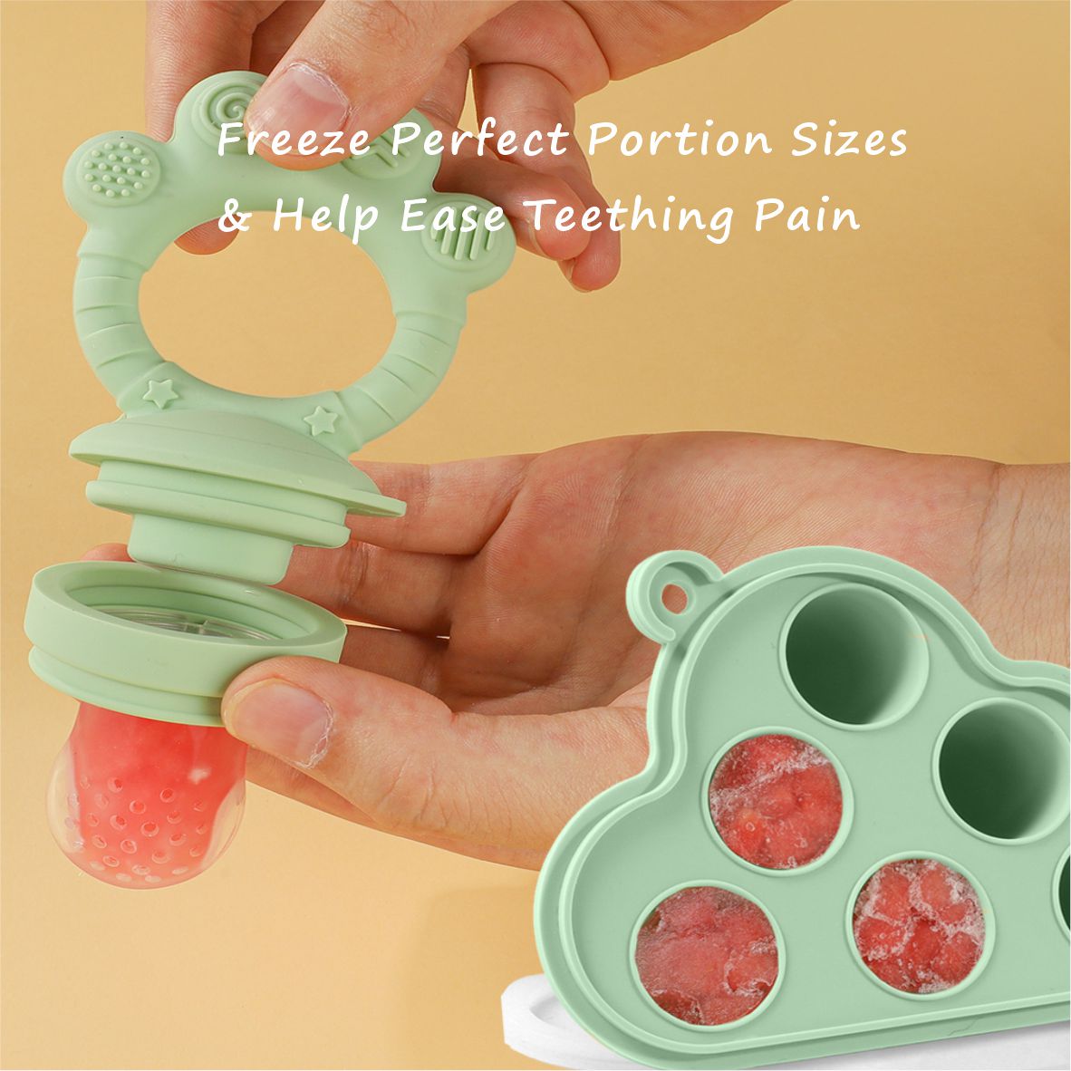 Baby Fruit Food Feeder & Freez - Baby Food Feeder บทวิจารณ์และราคา