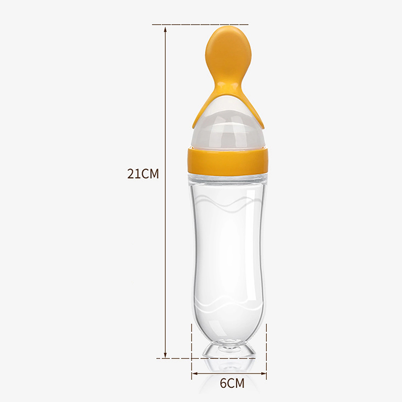 Squeezing Feeding Bottle Silic - Baby Food Feeder บทวิจารณ์และราคา