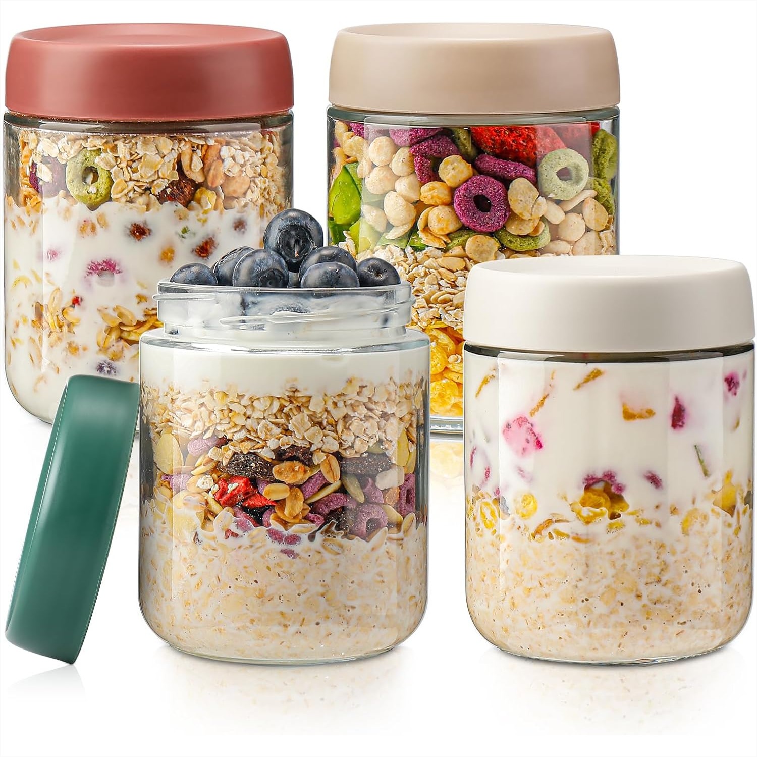 Glass Overnight Oats Container - Baby Food Glass บทวิจารณ์และราคา