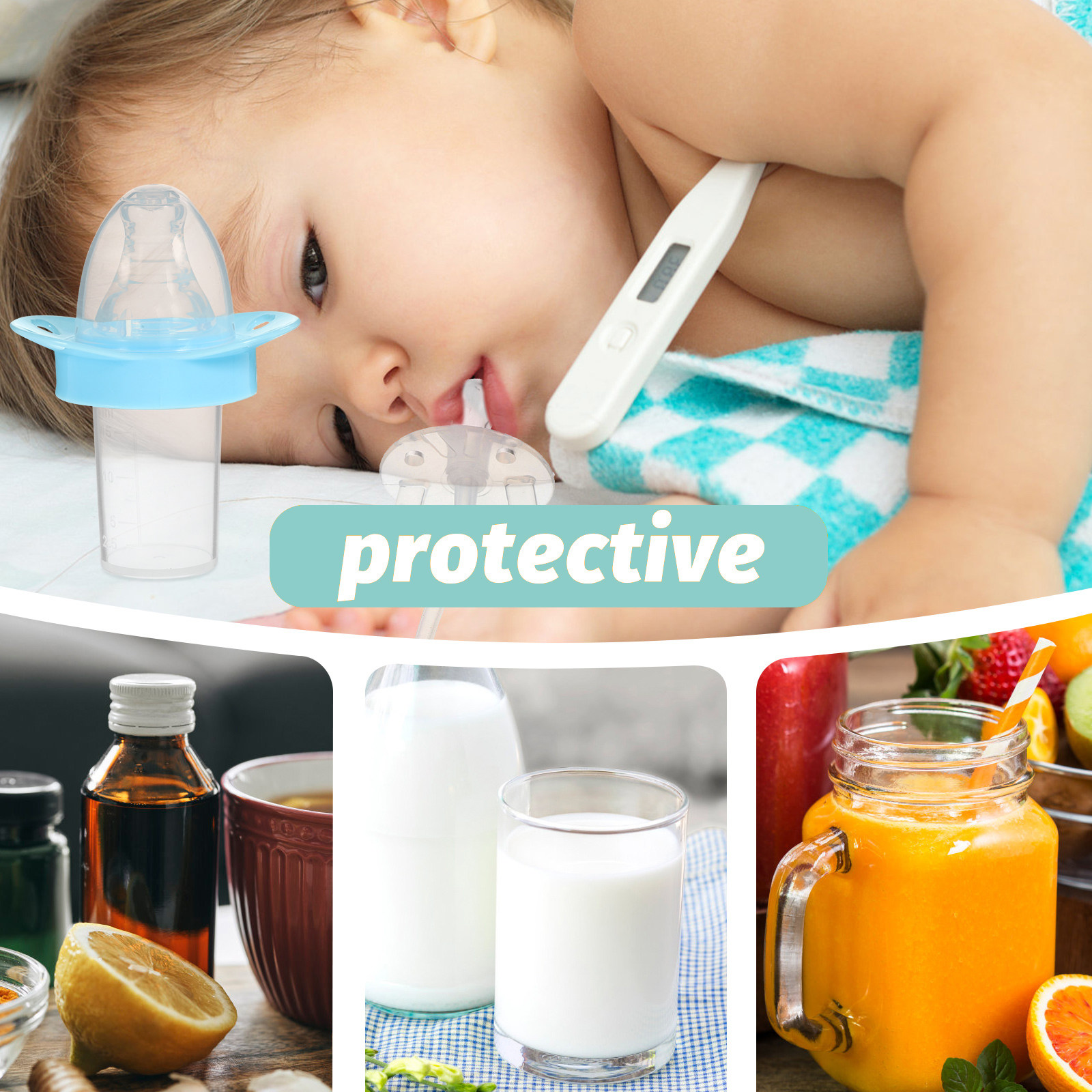 2pcs Baby Pacifier Feeder Medi - Baby Food Feeder บทวิจารณ์และราคา