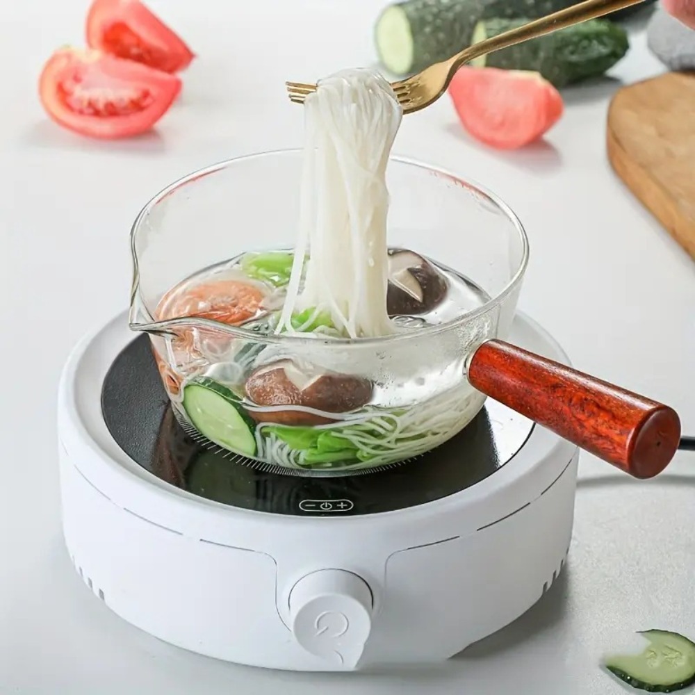 Fashion Wood Handle Glass Milk - Baby Food Glass บทวิจารณ์และราคา