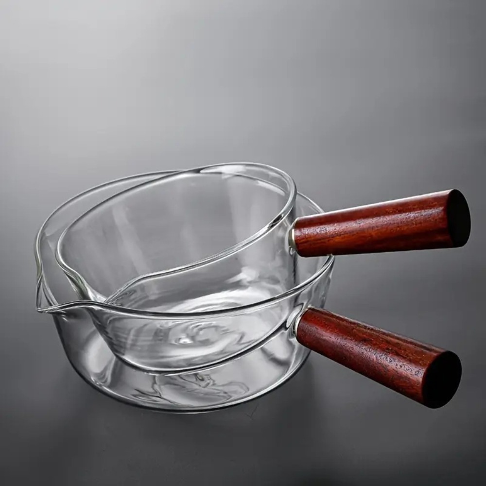 Fashion Wood Handle Glass Milk - Baby Food Glass บทวิจารณ์และราคา