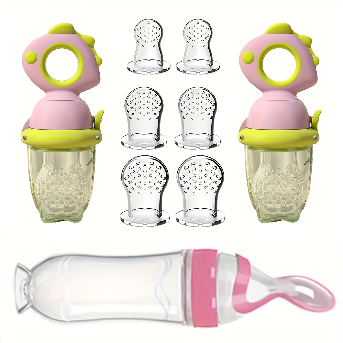 9pcs Baby Feeding Set: Include - Baby Food Feeder บทวิจารณ์และราคา