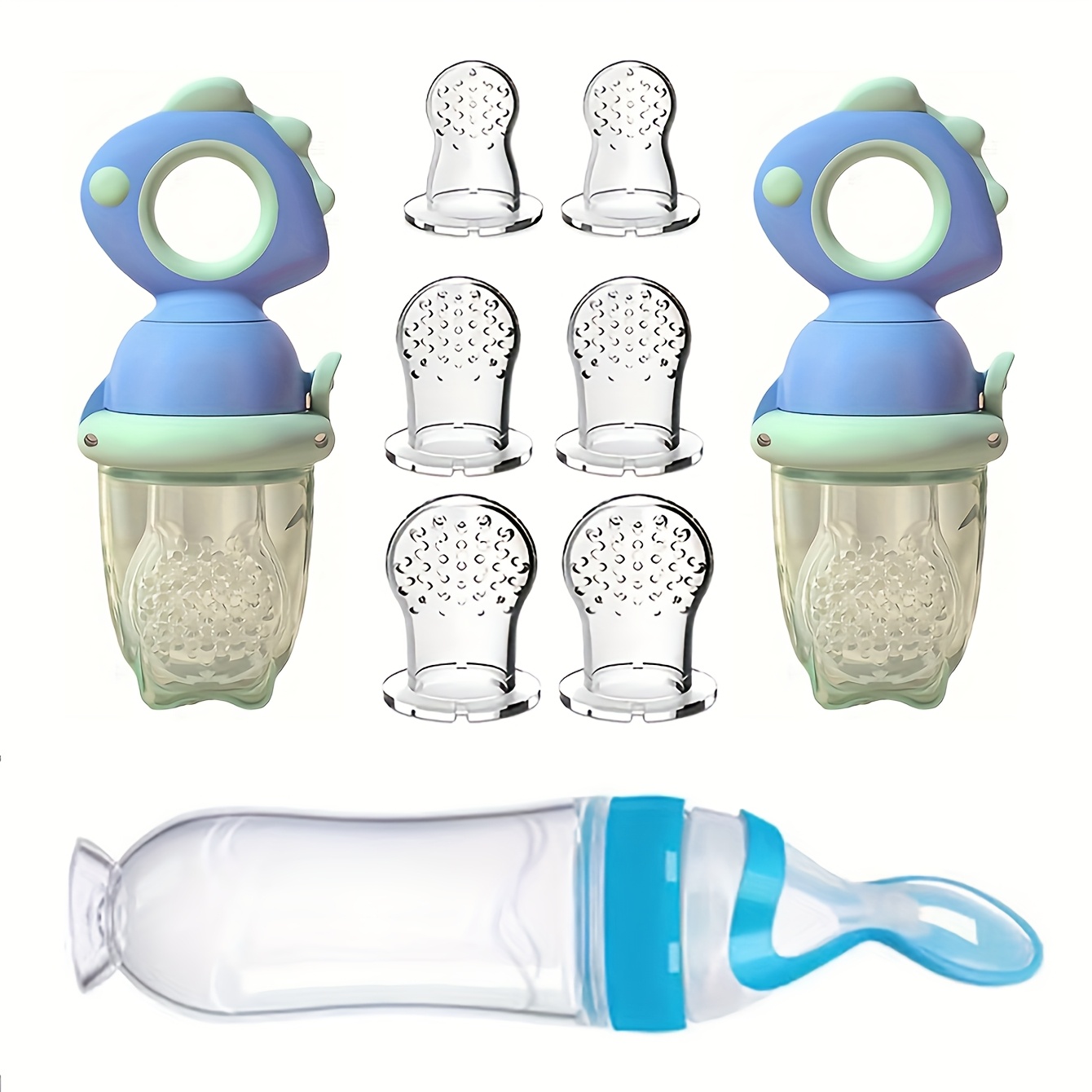 9pcs Baby Feeding Set: Include - Baby Food Feeder บทวิจารณ์และราคา