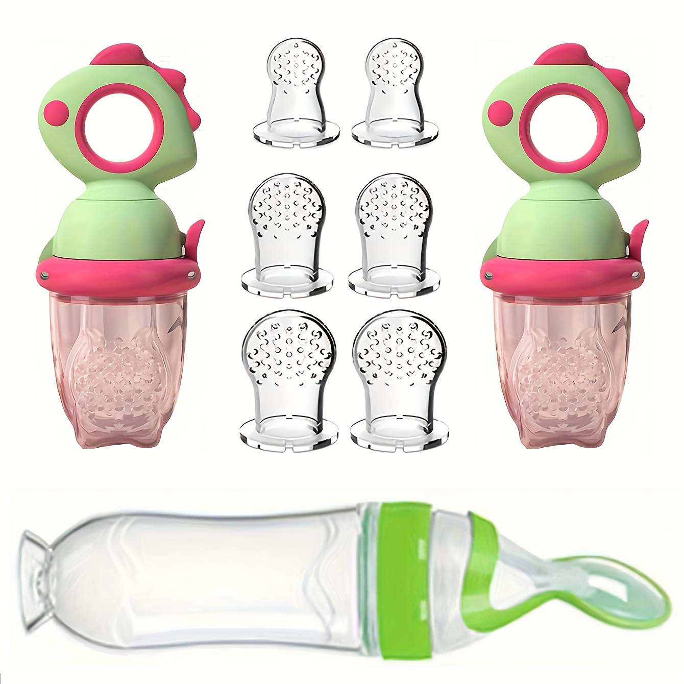 9pcs Baby Feeding Set: Include - Baby Food Feeder บทวิจารณ์และราคา
