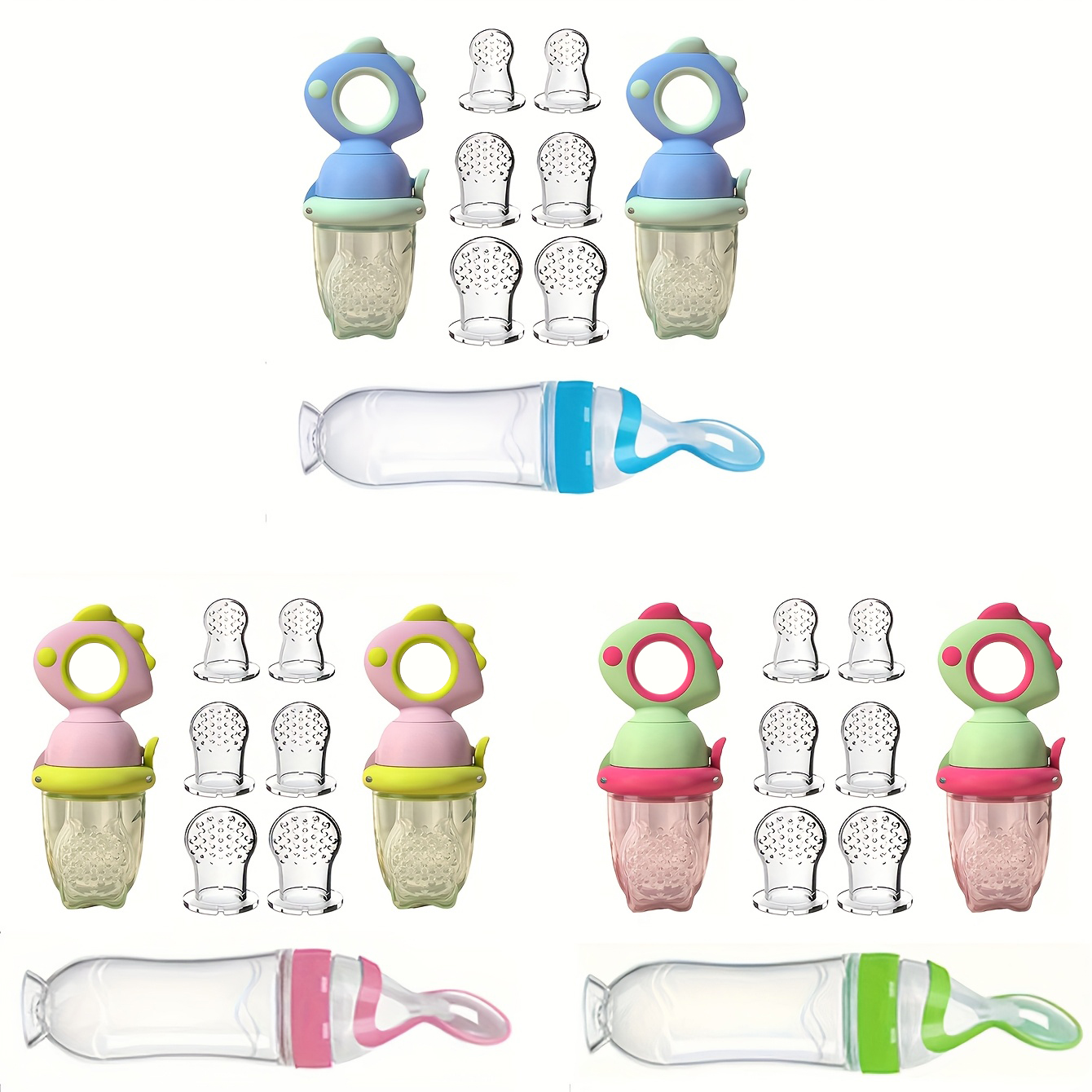 9pcs Baby Feeding Set: Include - Baby Food Feeder บทวิจารณ์และราคา