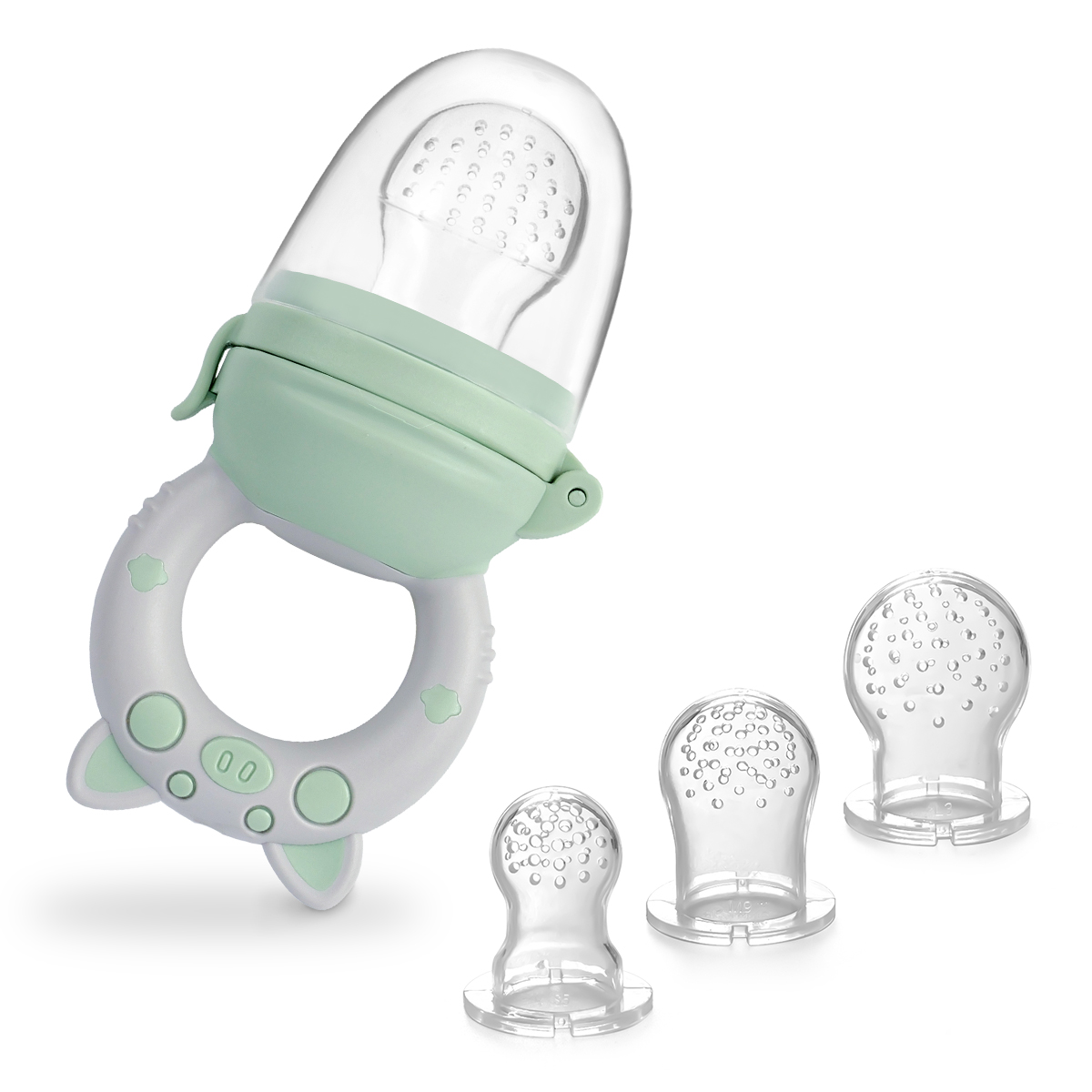 4pcs/set Silicone Fruit & Vege - Baby Food Feeder บทวิจารณ์และราคา