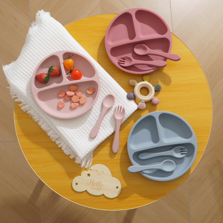 3PCS Children's Tableware Set  - Baby Food Dinner บทวิจารณ์และราคา