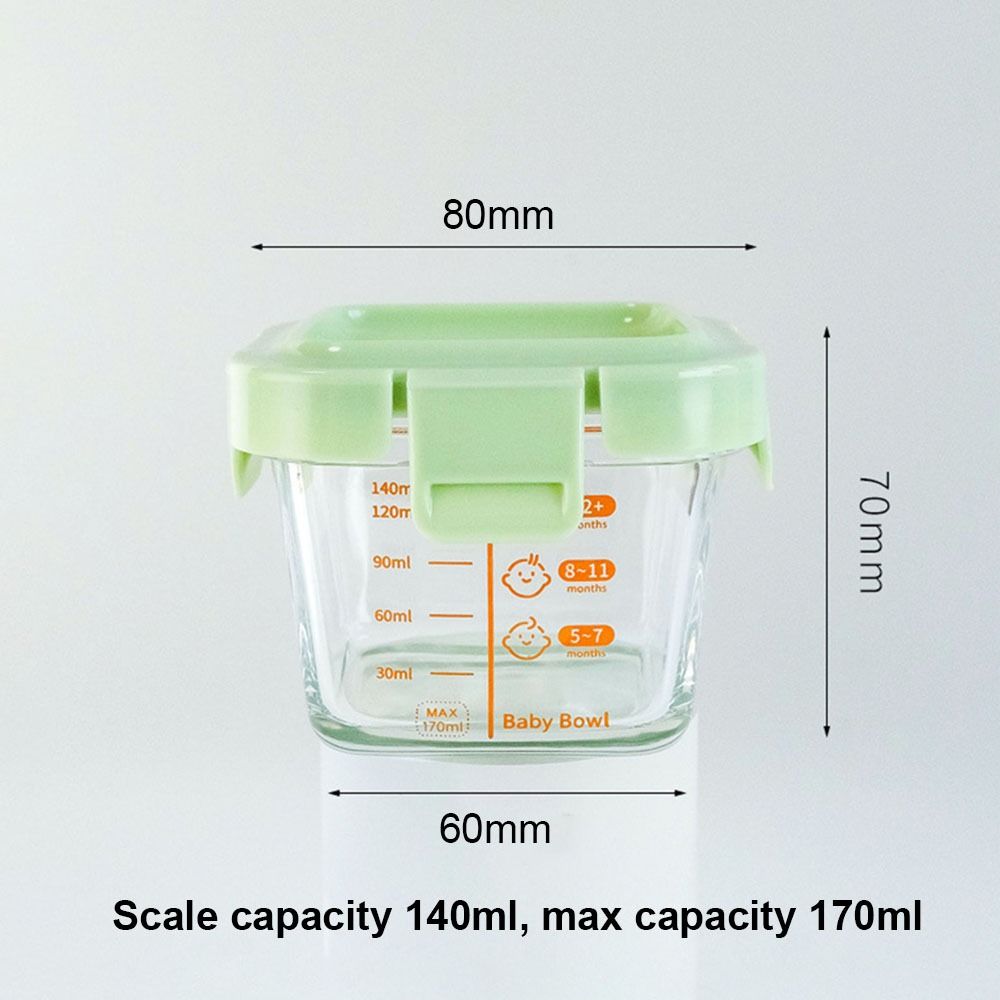 New 170ml Food Storage Box Fro - Baby Food Glass บทวิจารณ์และราคา
