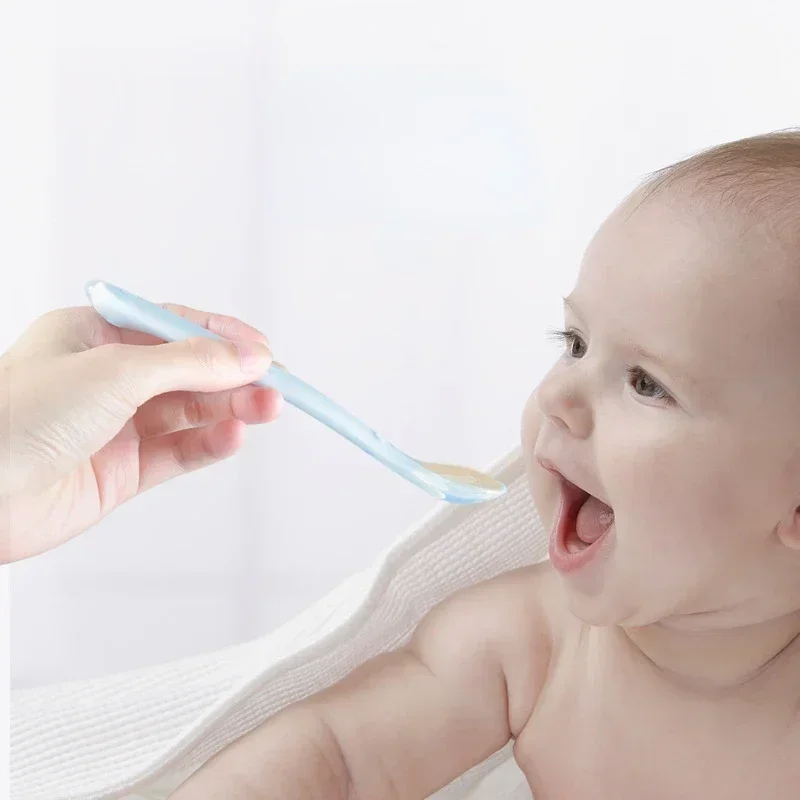 Soft Silicone Baby Spoon Toddl - Baby Food Nutrition บทวิจารณ์และราคา