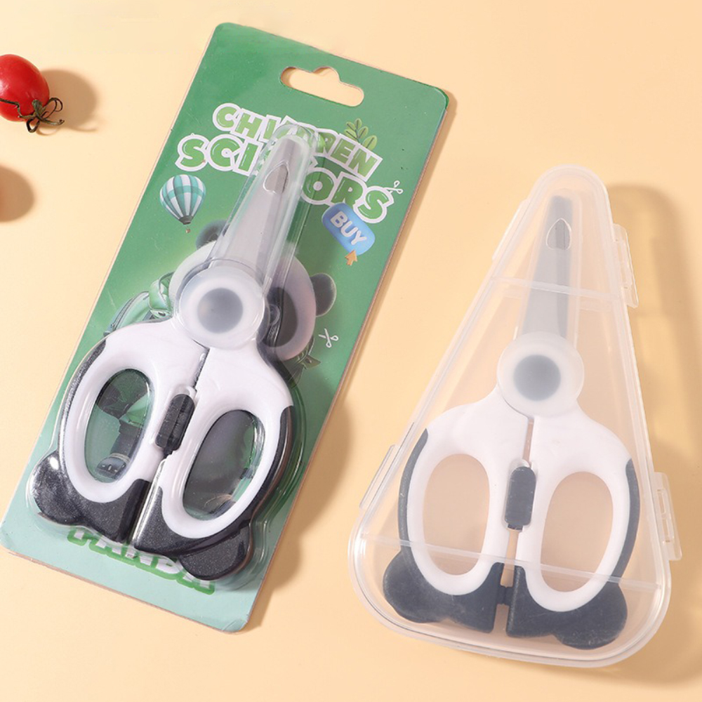 Safty Scissors For Kids Studen - Baby Food Scissors บทวิจารณ์และราคา