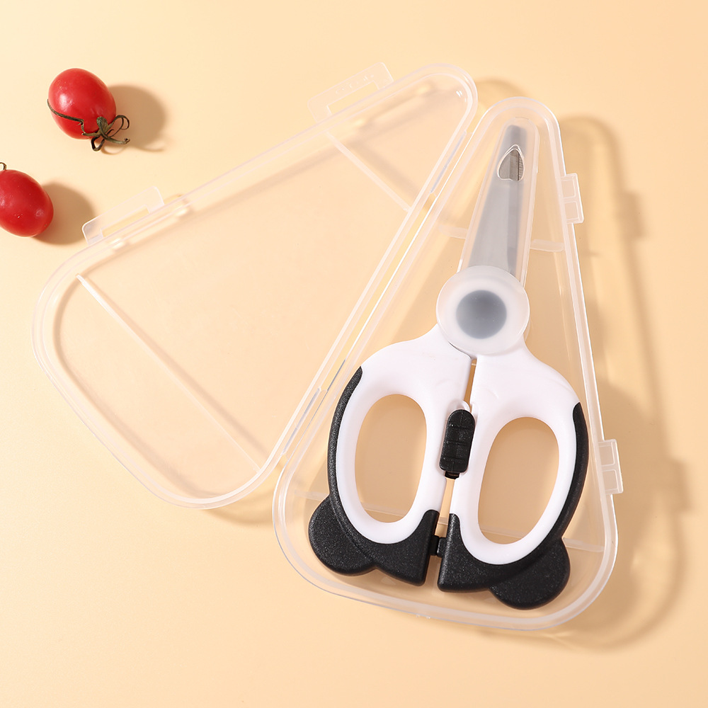 Safty Scissors For Kids Studen - Baby Food Scissors บทวิจารณ์และราคา