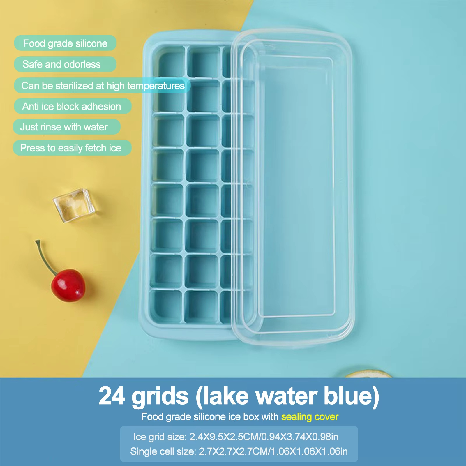 Silicone Ice Cubes Tray with L - Baby Food Bites บทวิจารณ์และราคา